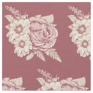 Tela de Ilustracion de flores