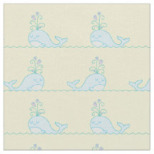 Tela de impresión de ballena amarillo