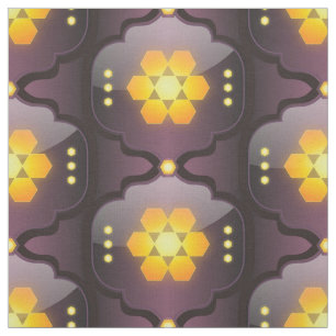 tela de impresión geométrica de estilo marroquí