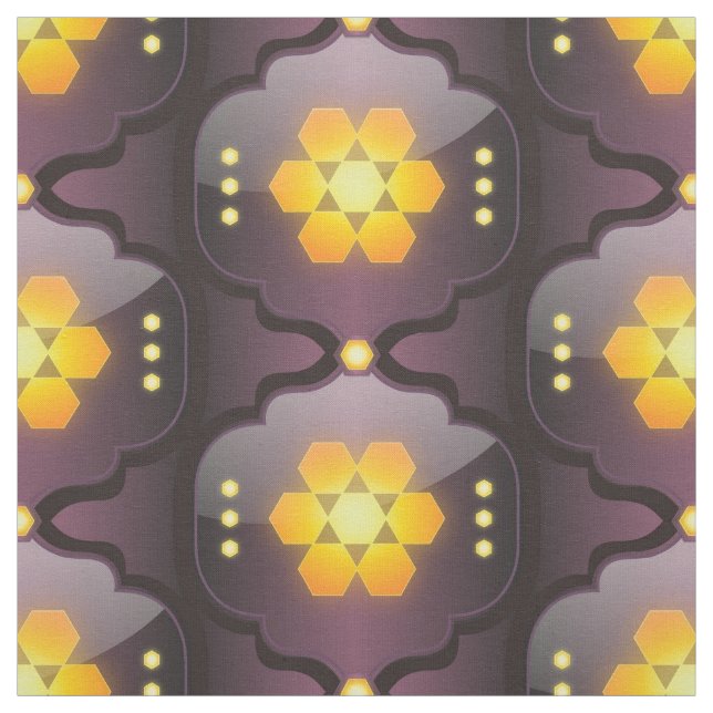 tela de impresión geométrica de estilo marroquí (Retal)