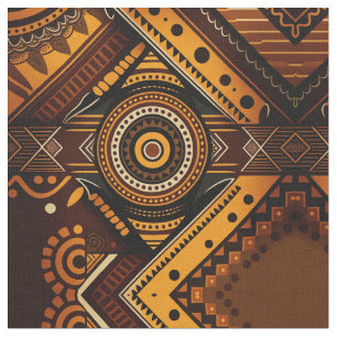 Tela de impresión tribal africana - Un lienzo de c