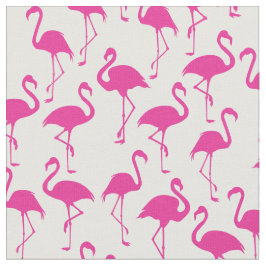 Tela de impresión tropical de flamenco rosa