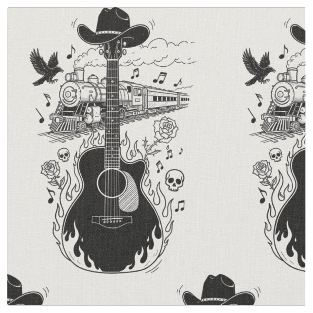 Tela de Johnny Cash (De cerca)