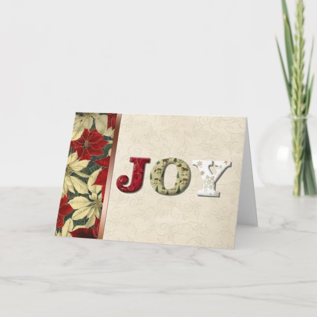 Tela de JOY Navidad Tarjeta de vacaciones (Anverso)