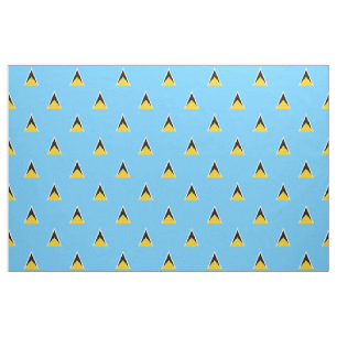 Tela de la bandera de St Lucia azul clara