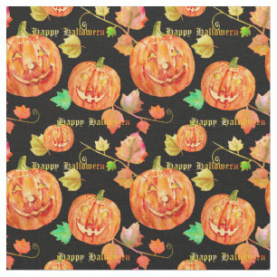 Tela de la calabaza de Halloween de la acuarela