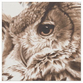 tela de la cara de búho acuarela