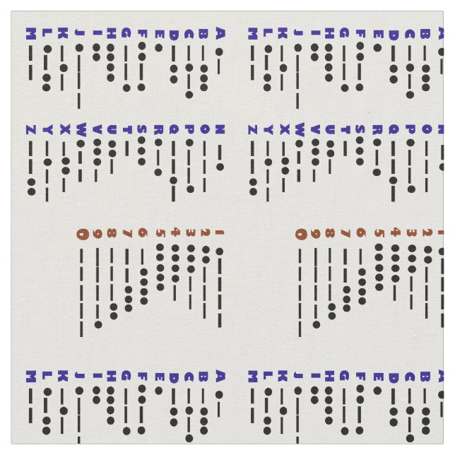 Tela de la carta del código Morse (De cerca)