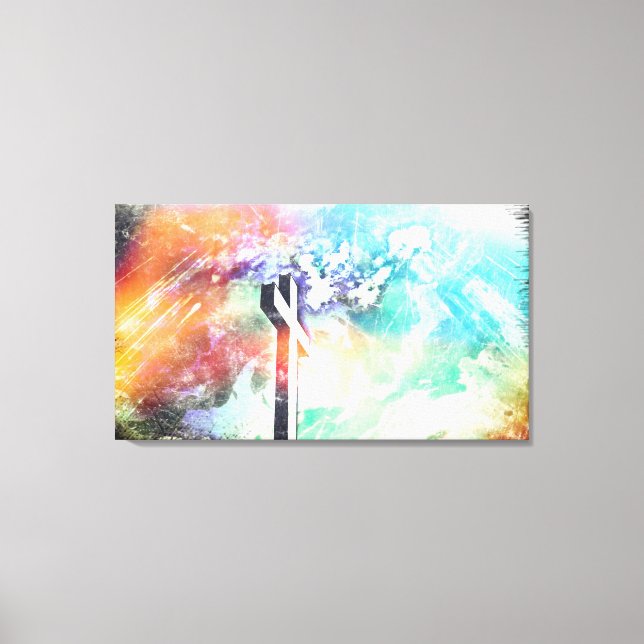 Tela De La Cruz De La Tierra Santa Arroja El Arte  (Anverso)