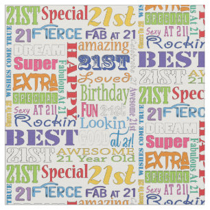 Tela De la fiesta regalos únicos y 21ros de cumpleaño