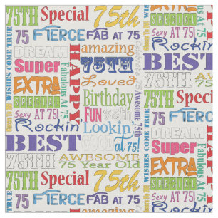 Tela De la fiesta regalos únicos y 75.os de cumpleaño