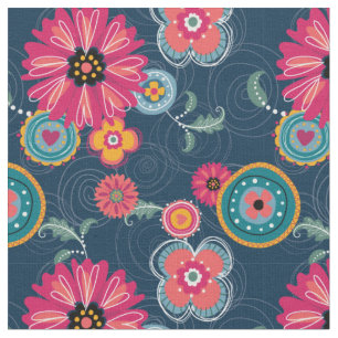 Tela de la impresión del garabato de Boho