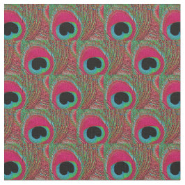 Tela de la pluma del pavo real - negro del verde