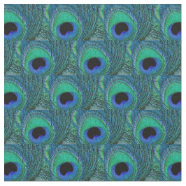 Tela de la pluma del pavo real - verde, trullo,