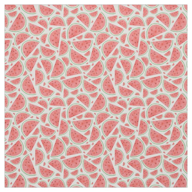 Tela de la sandía de Acuarela (Retal)