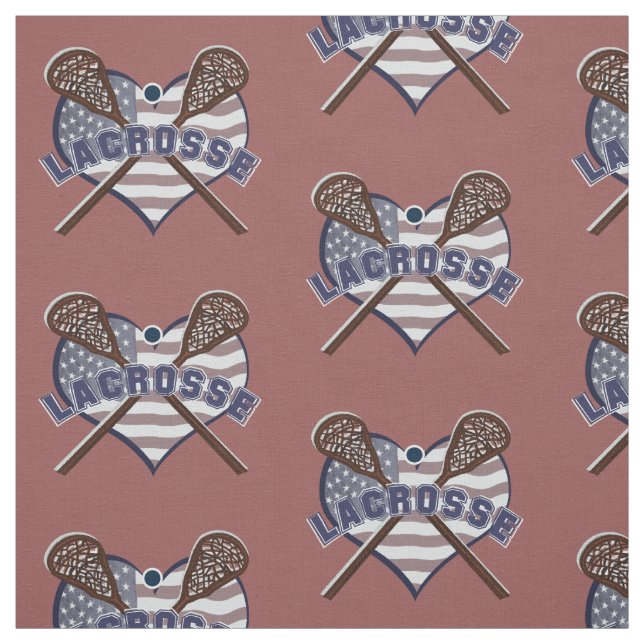 Tela de LaCrosse con la bandera en forma de (Retal)