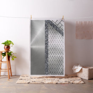 Tela de ladrillo plateado