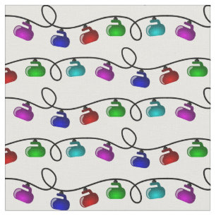 Tela de las luces de navidad que se encrespa -
