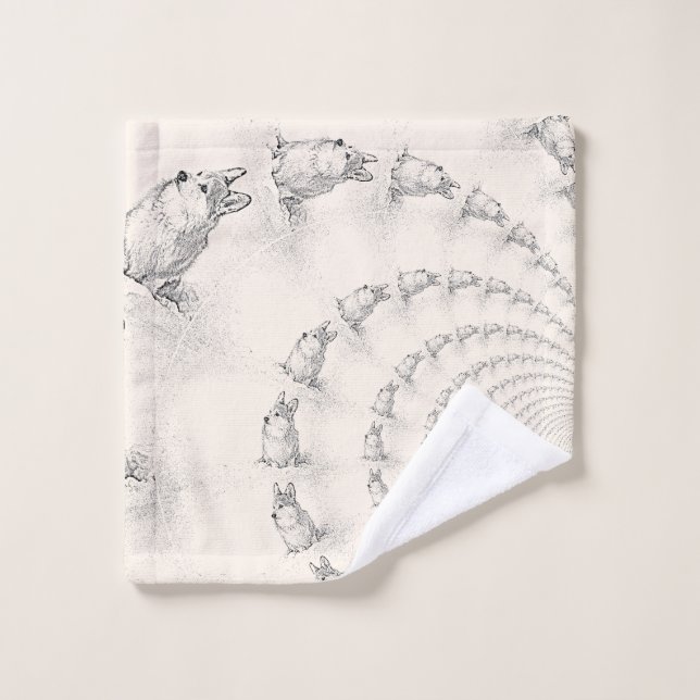 Tela de lavado corgi (Toallita)