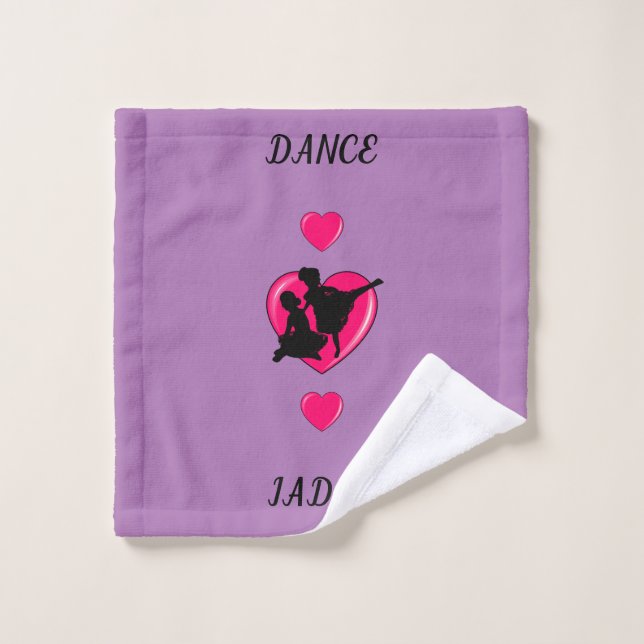 Tela de lavado de ballet morado. (Toallita)
