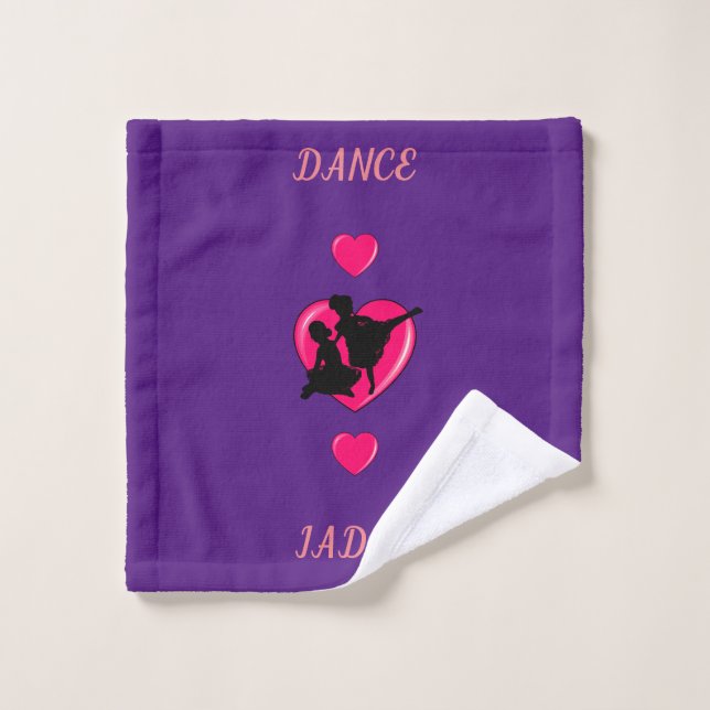 Tela de lavado de ballet morado. (Toallita)