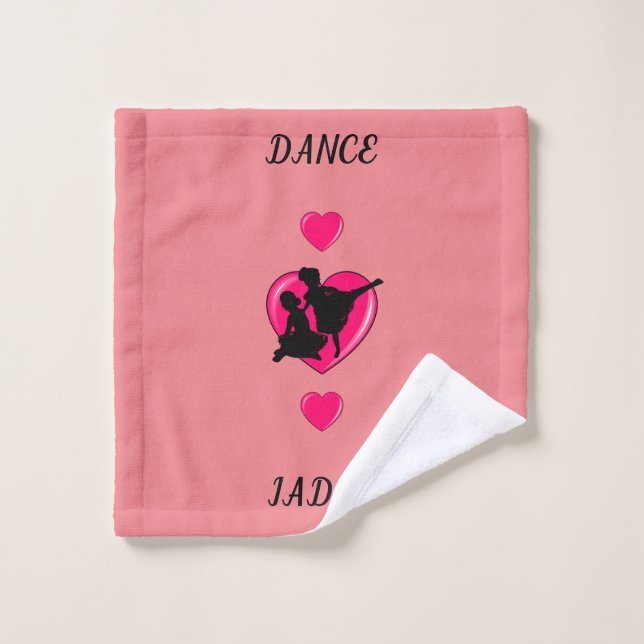 Tela de lavado de ballet rosa. (Toallita)