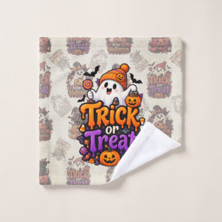 Tela de lavado de Halloween con fantasma adorable