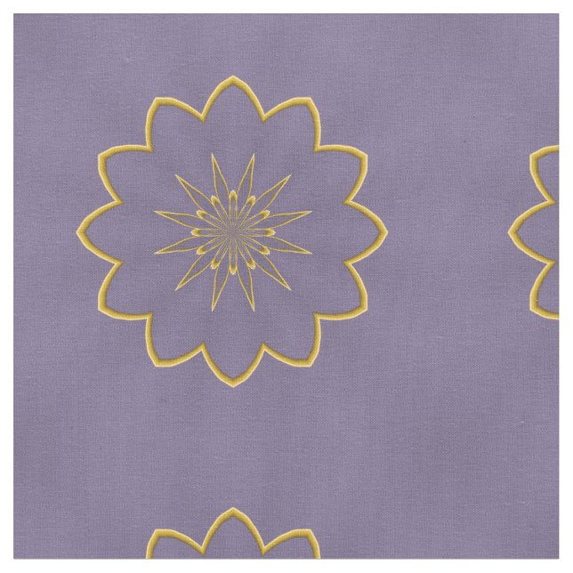Tela de lavanda y oro (De cerca)