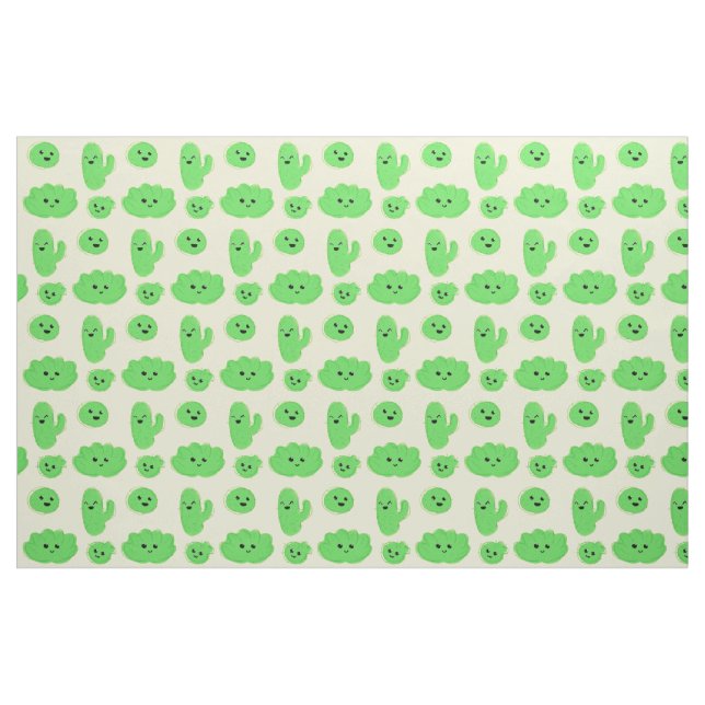 Tela de los cactus (y succulent!) ("Cuarto gordo" (fat quarter))