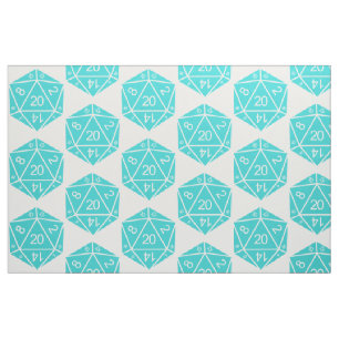 Tela de los dados de la turquesa D20