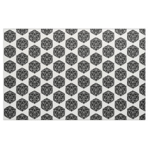 Tela de los dados del ébano D20