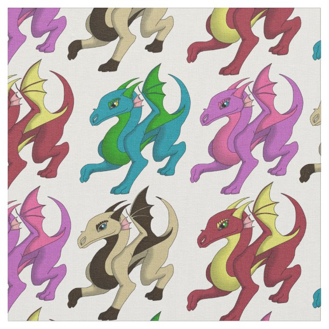 Tela de los dragones de los niños (De cerca)