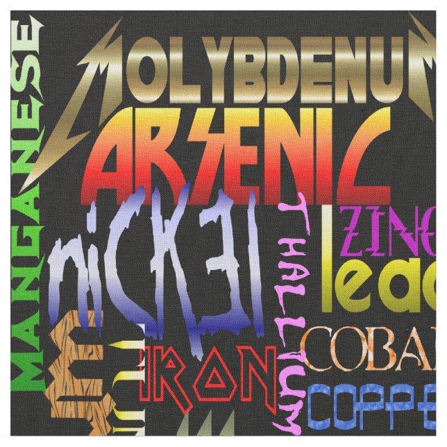 Tela de los metales pesados (De cerca)