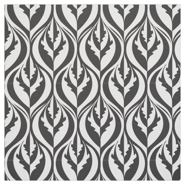 Tela de lujo moderna en blanco y negro (Retal)
