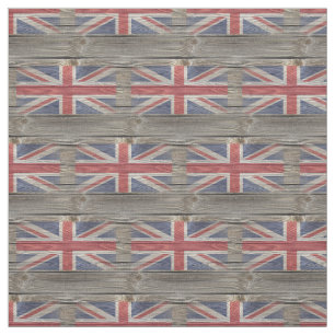 Tela de madera vieja de la bandera británica