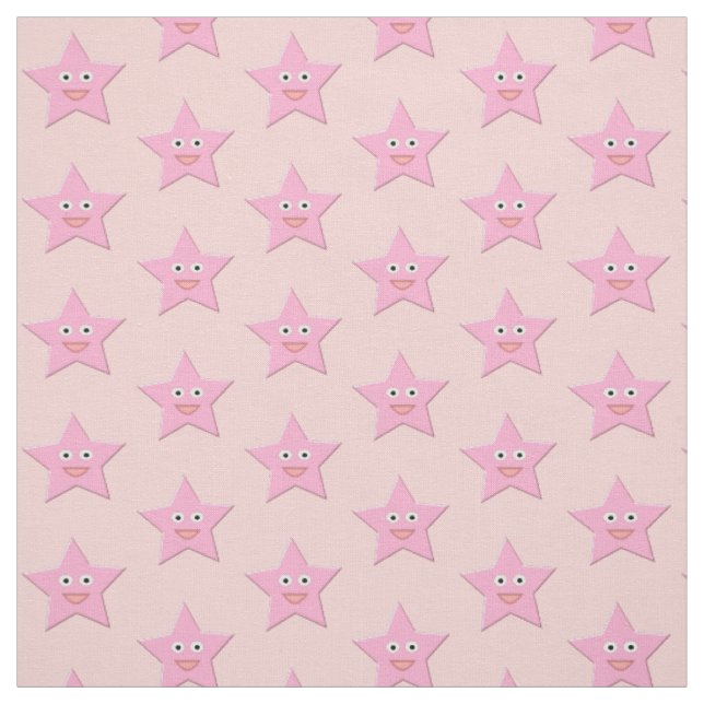 Tela de manualidades Pretty Pink Star (Retal)