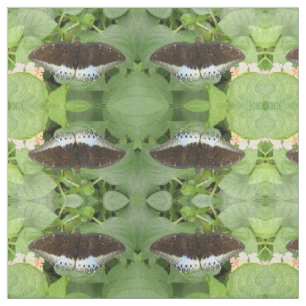 Tela de mariposa tropical de bonito con estampado 