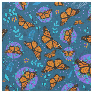 Tela de mariposas monarca