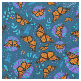 Tela de mariposas monarca