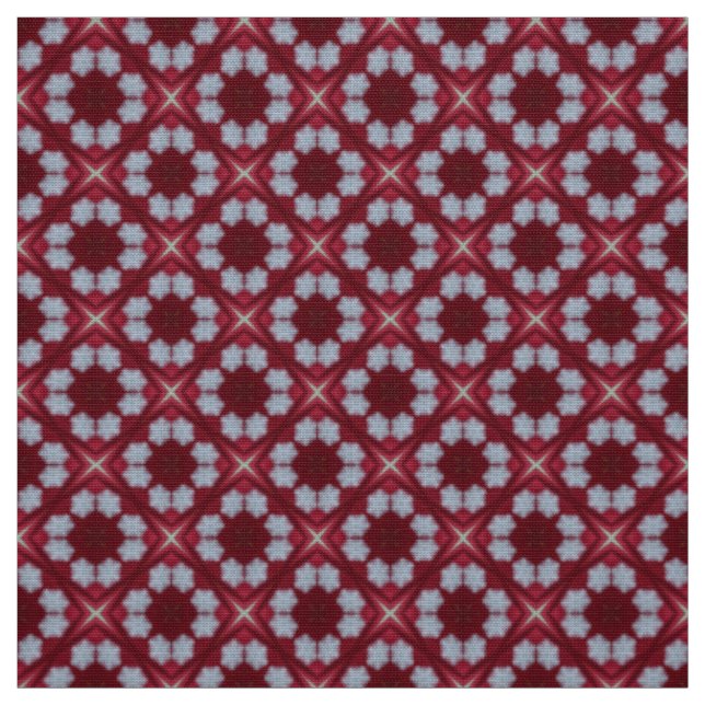 Tela de mobiliario azul rojo Glitch2 (Retal)