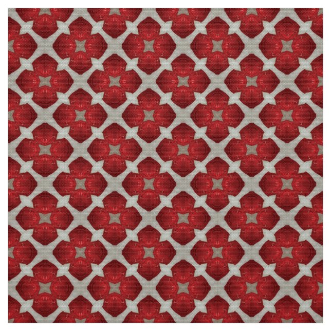 Tela de mobiliario gris rojo Glitch2 (Retal)