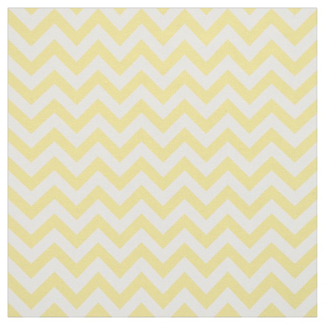 Tela de moda blanca amarilla del modelo de Chevron (Retal)