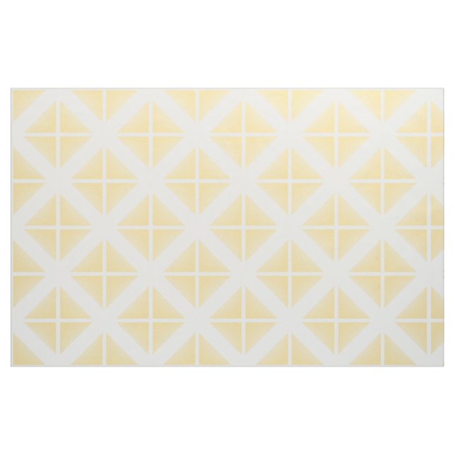 Tela de moda blanca amarilla del modelo de los ("Cuarto gordo" (fat quarter))