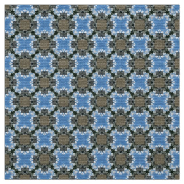 Tela de muebles azul y marrón cielo (Retal)