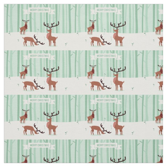 Tela de Navidades de renos (Retal)
