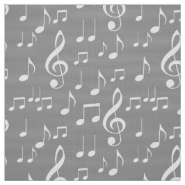 Tela de notas de música blanca gris