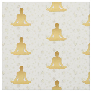 Tela de oro de la meditación de la yoga