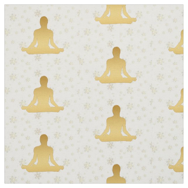 Tela de oro de la meditación de la yoga (Retal)