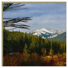 Tela de otoño de montaña