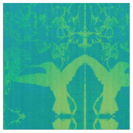 Tela de pájaros carpinteros verde lima